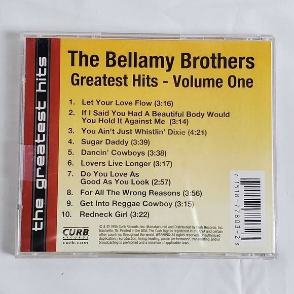 The Bellamy Brothers Greatest Hits CD Volume 1 Country Pop - Picture 5 of 5